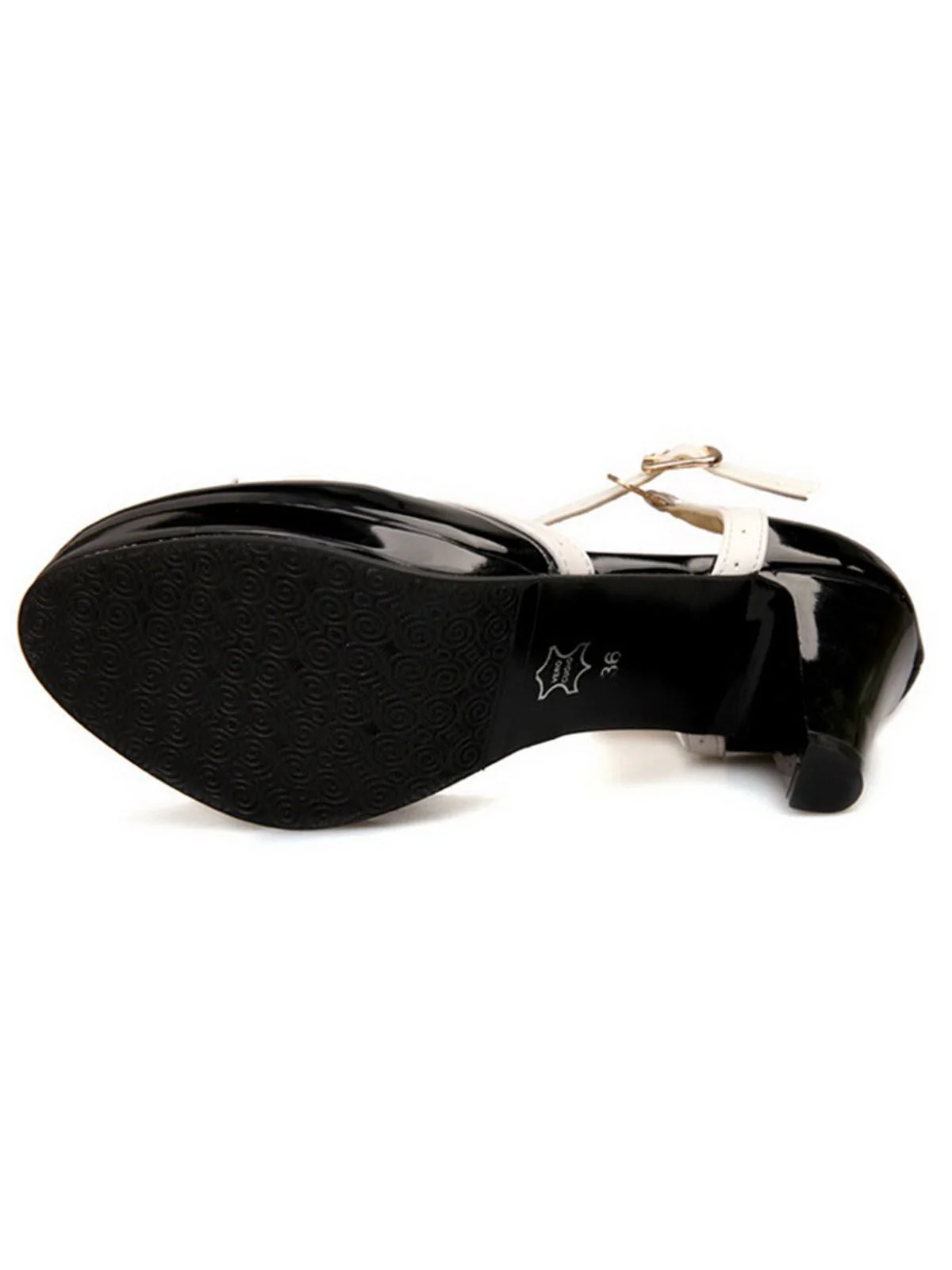 Schwarz Retro Bogen Dekor Hoher Absatz Schuhe - Image 4
