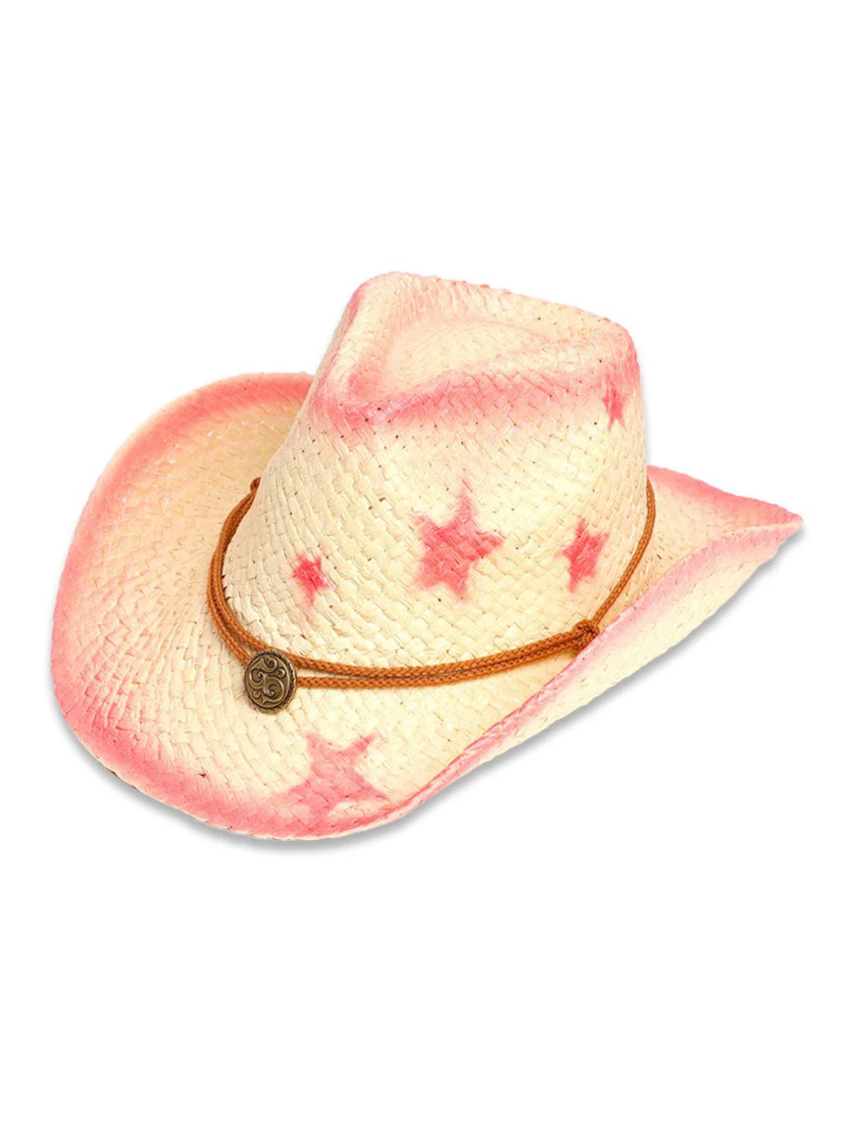 Vintage Breite Krempe Stern Cowboy Sonnenhut - Image 2