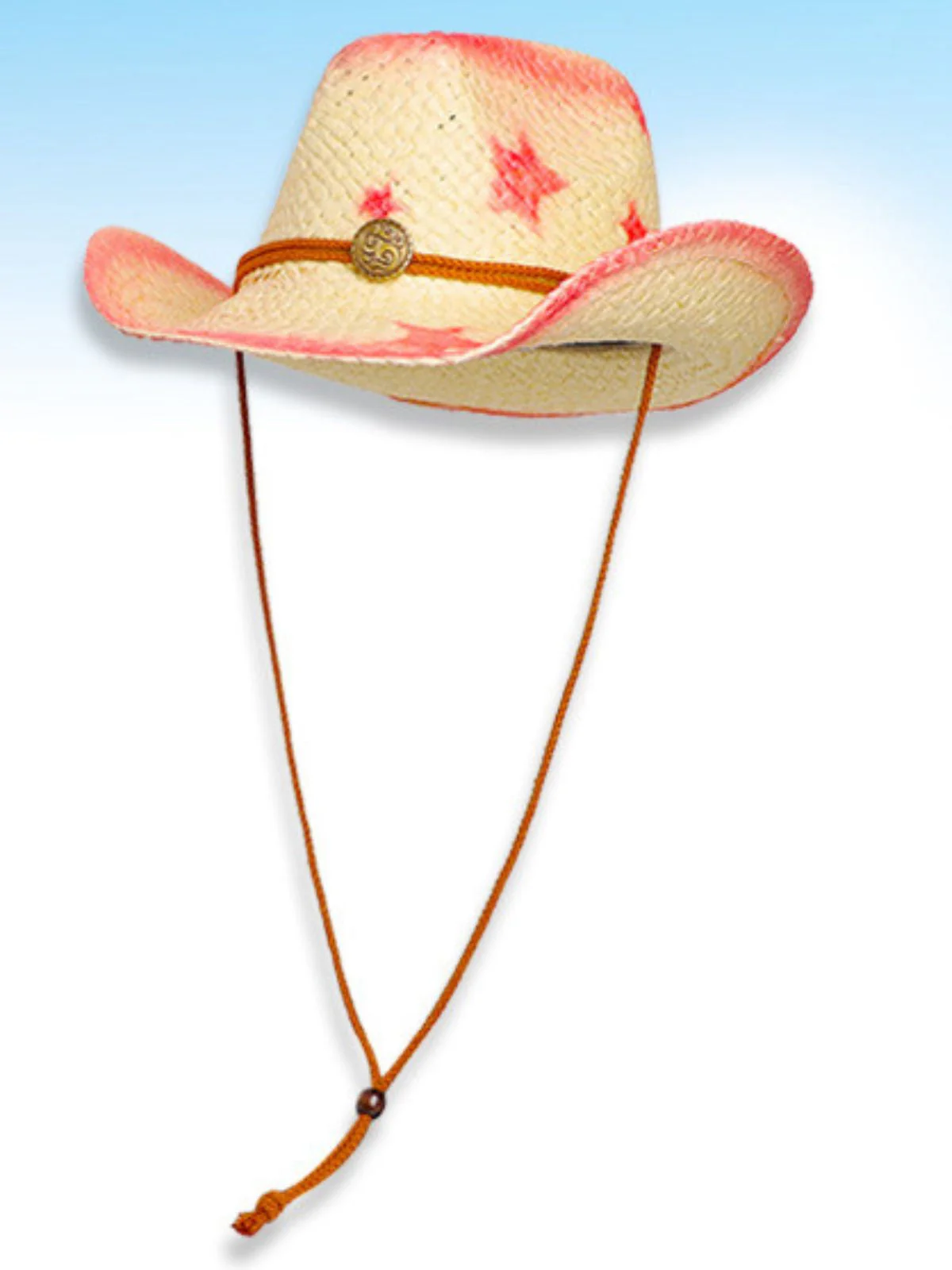 Vintage Breite Krempe Stern Cowboy Sonnenhut - Image 3