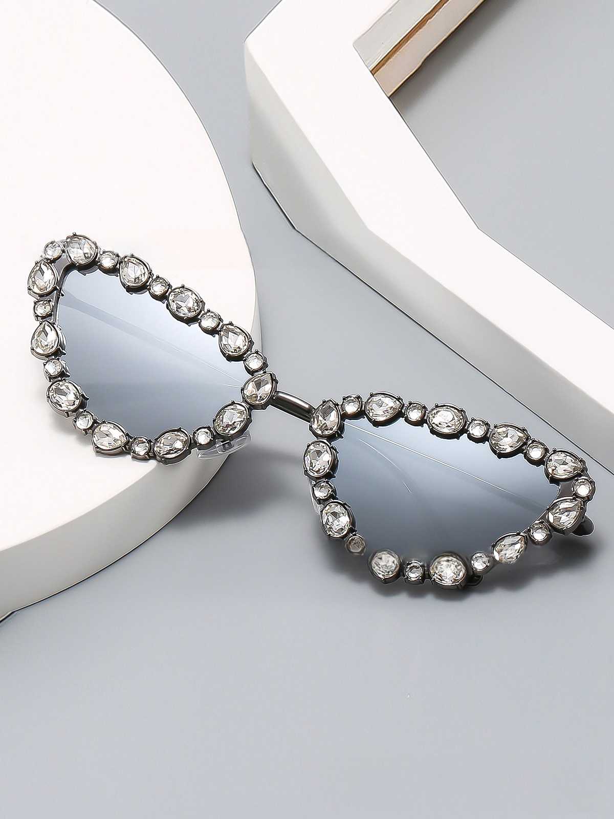 Vintage Diamant Katzenauge Sonnenbrille - Image 2