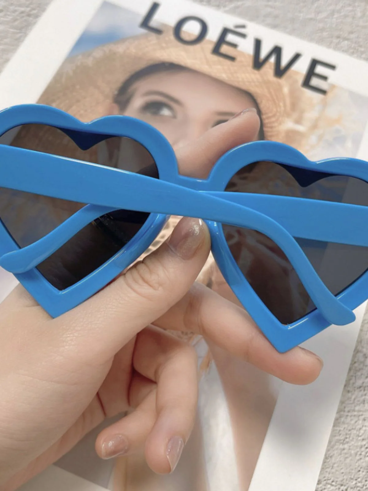 Vintage Gebogen Herzrahmen Sonnenbrille - Image 11