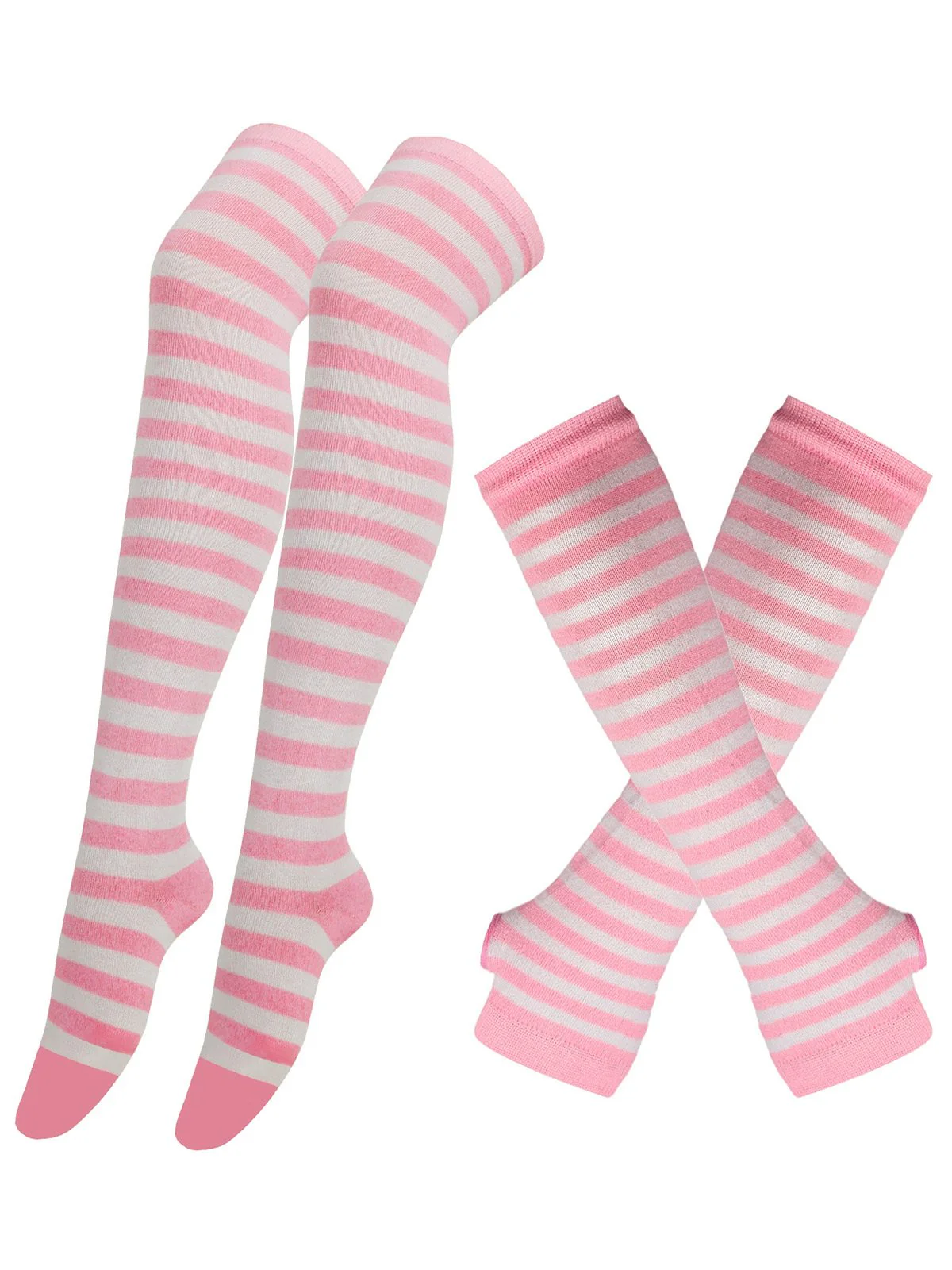 Vintage Halloween Streifen Fingerlose Handschuhe & Socken - Image 7