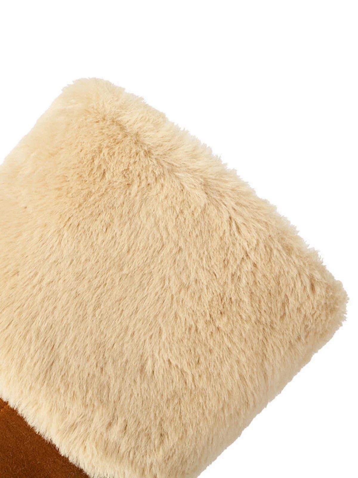 Vintage Kontrastiert Wildleder Plüsch Klobig Stiefel - Image 17