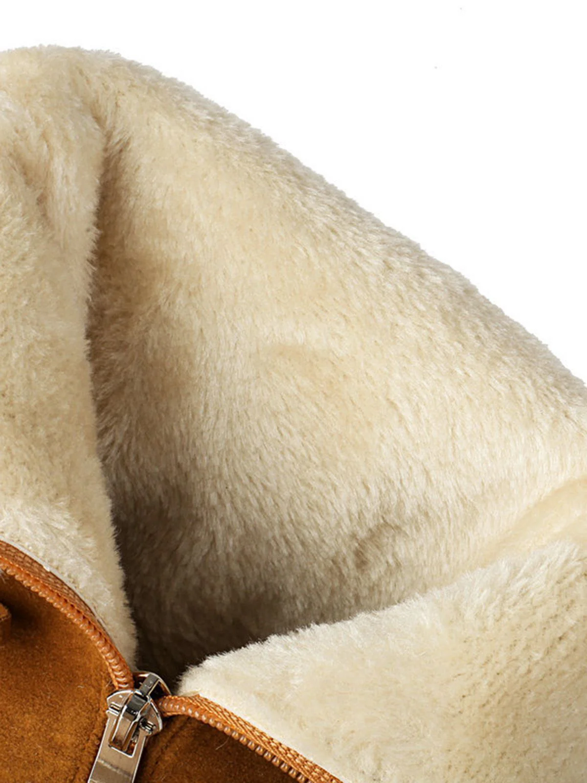 Vintage Kontrastiert Wildleder Plüsch Klobig Stiefel - Image 18