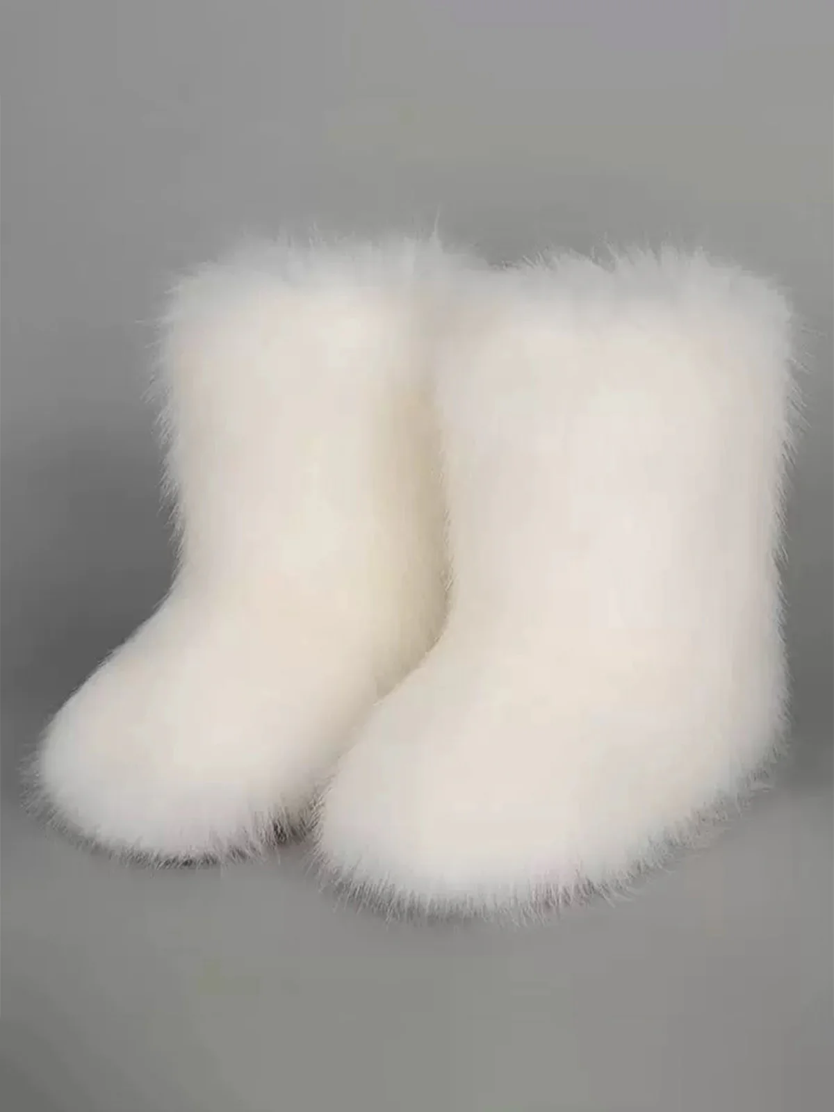 Vintage Kunstpelz Winter Schneestiefel - Image 2