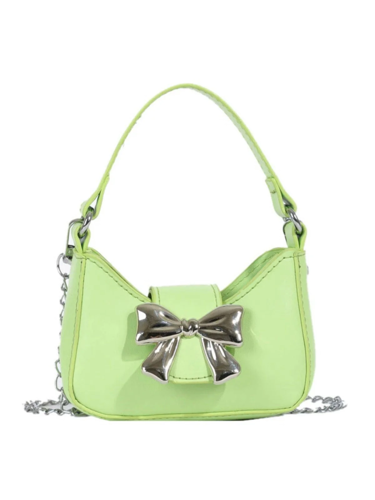 Vintage Leder Bogen Handtasche - Image 4