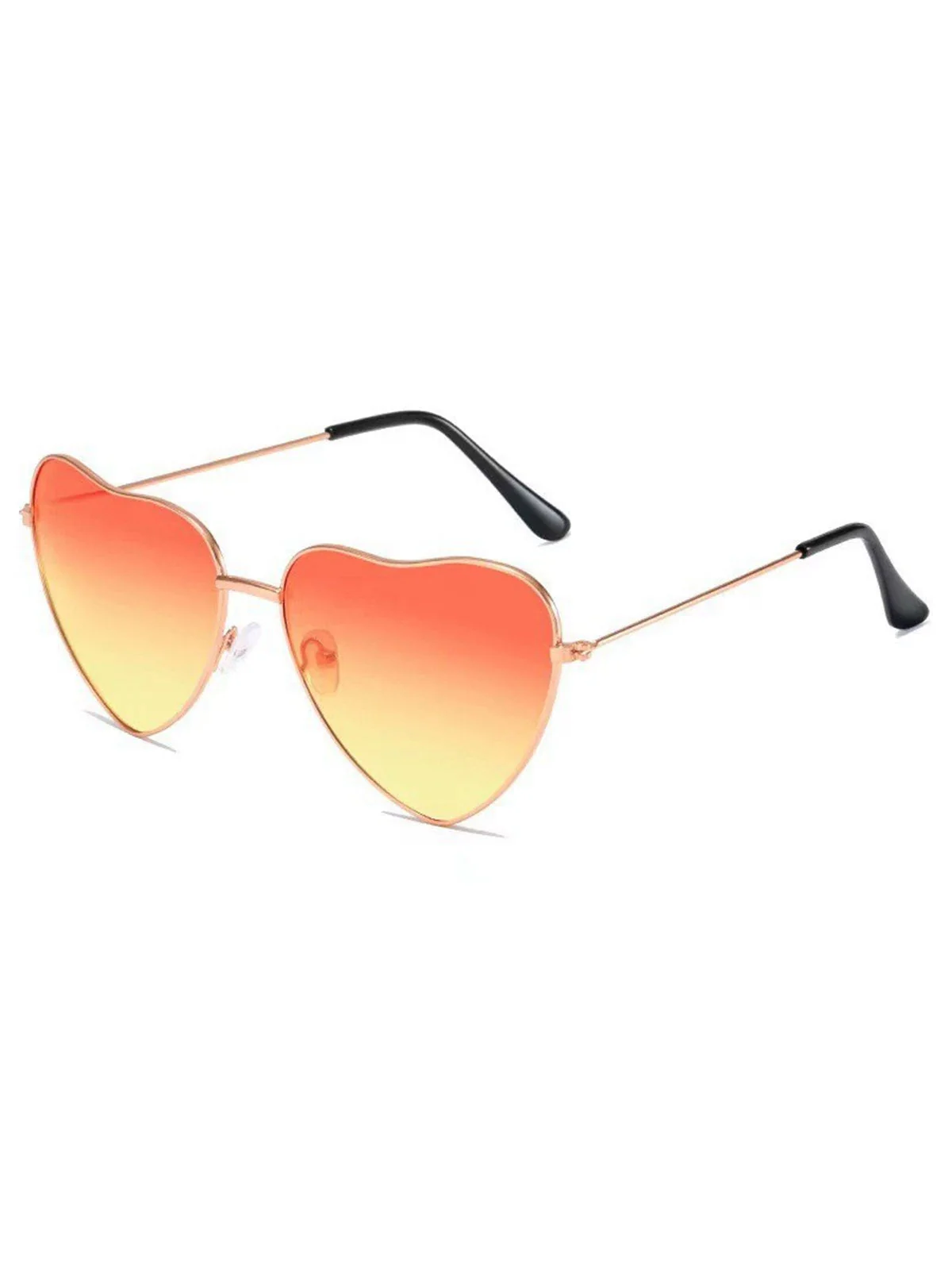 Vintage Metall Herzrahmen Sonnenbrille - Image 2