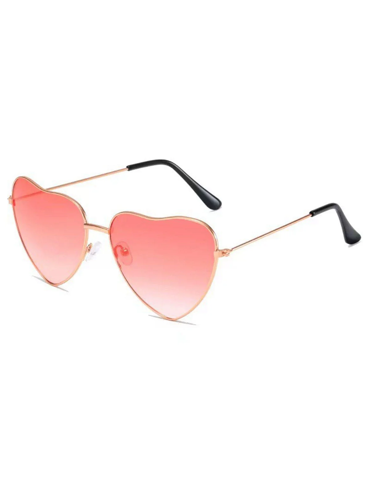 Vintage Metall Herzrahmen Sonnenbrille - Image 3