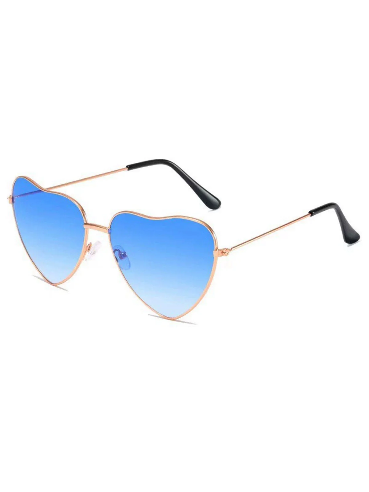 Vintage Metall Herzrahmen Sonnenbrille - Image 4