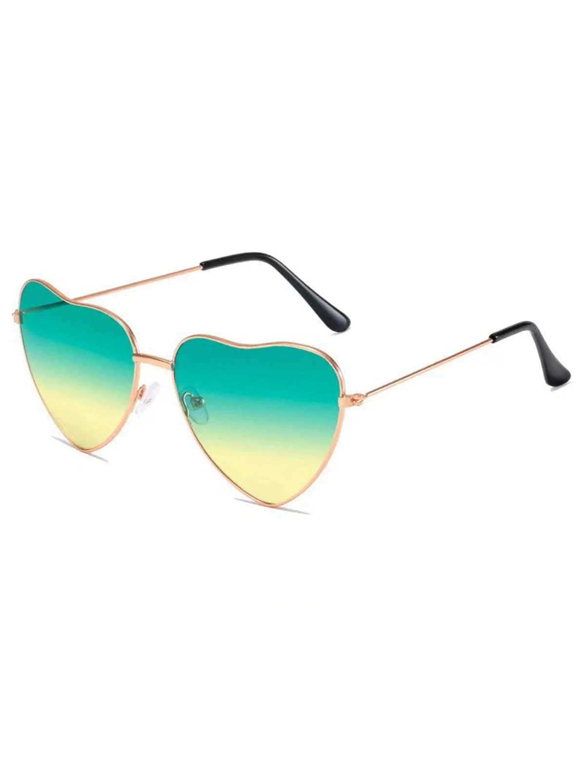 Vintage Metall Herzrahmen Sonnenbrille - Image 5