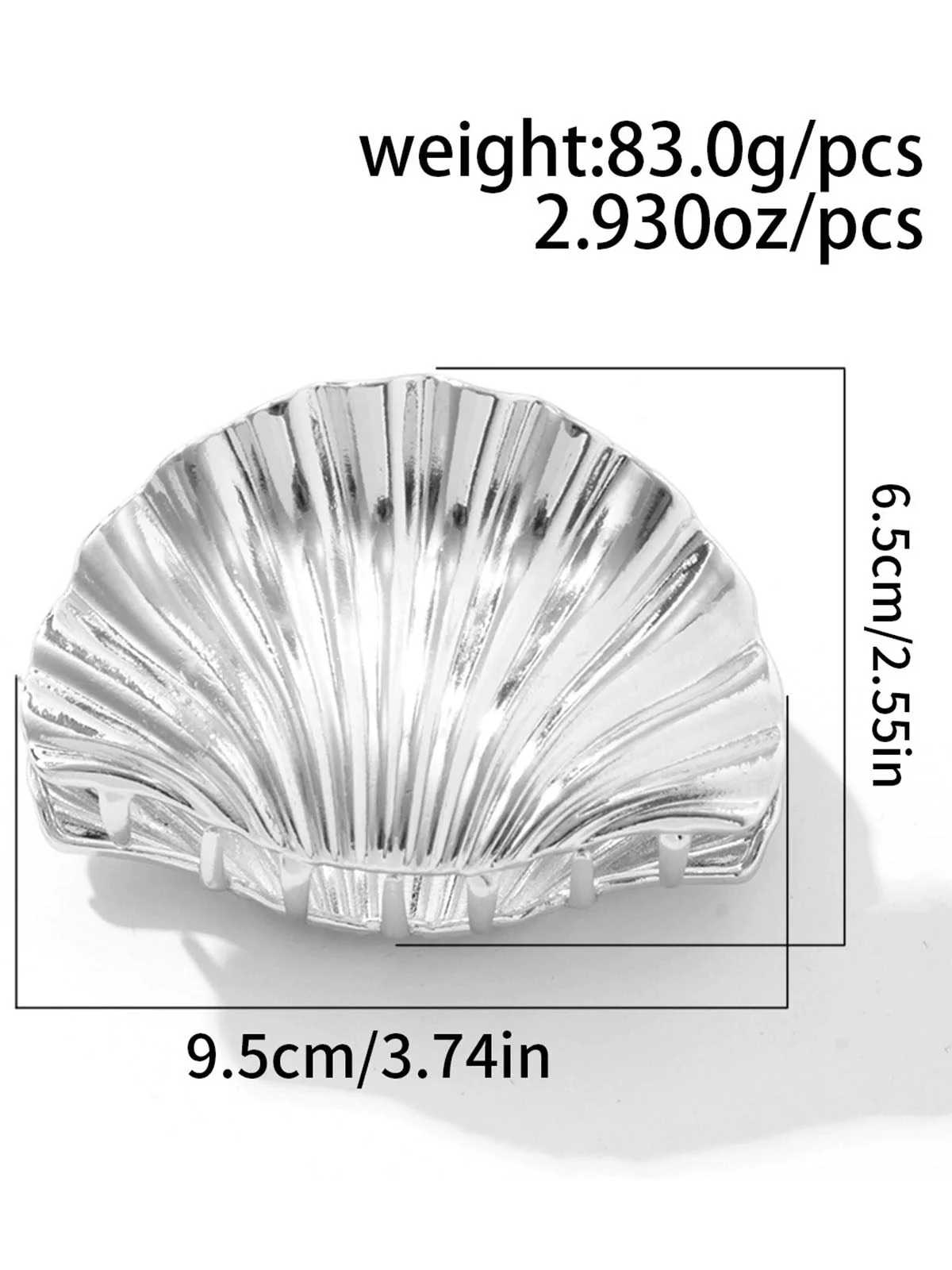 Vintage Muschel Form Metall Haarklammer - Image 6
