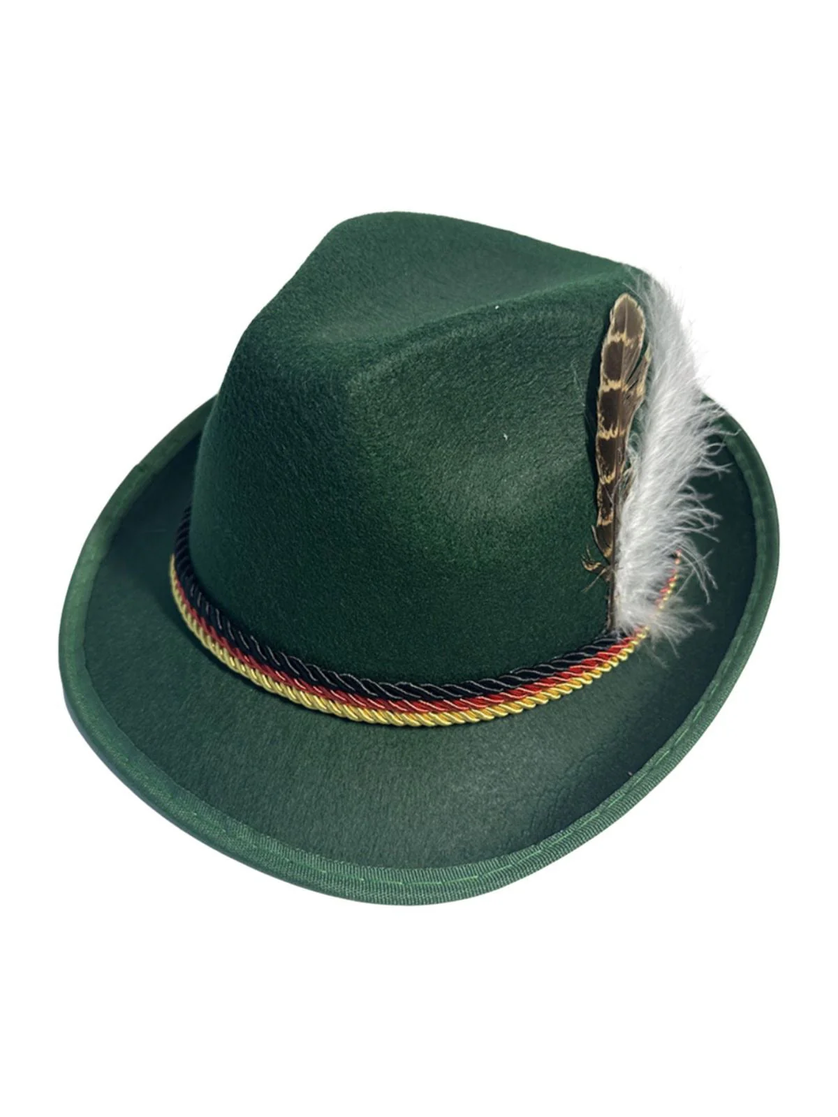 Vintage Oktoberfest Bayern Alpin Feder Jazzhut