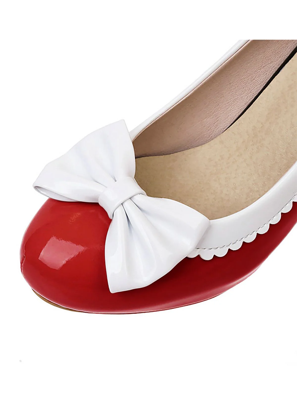 VINTAGE PATCHWORK BOW HOHE ABSATZ SCHUHE - Image 13