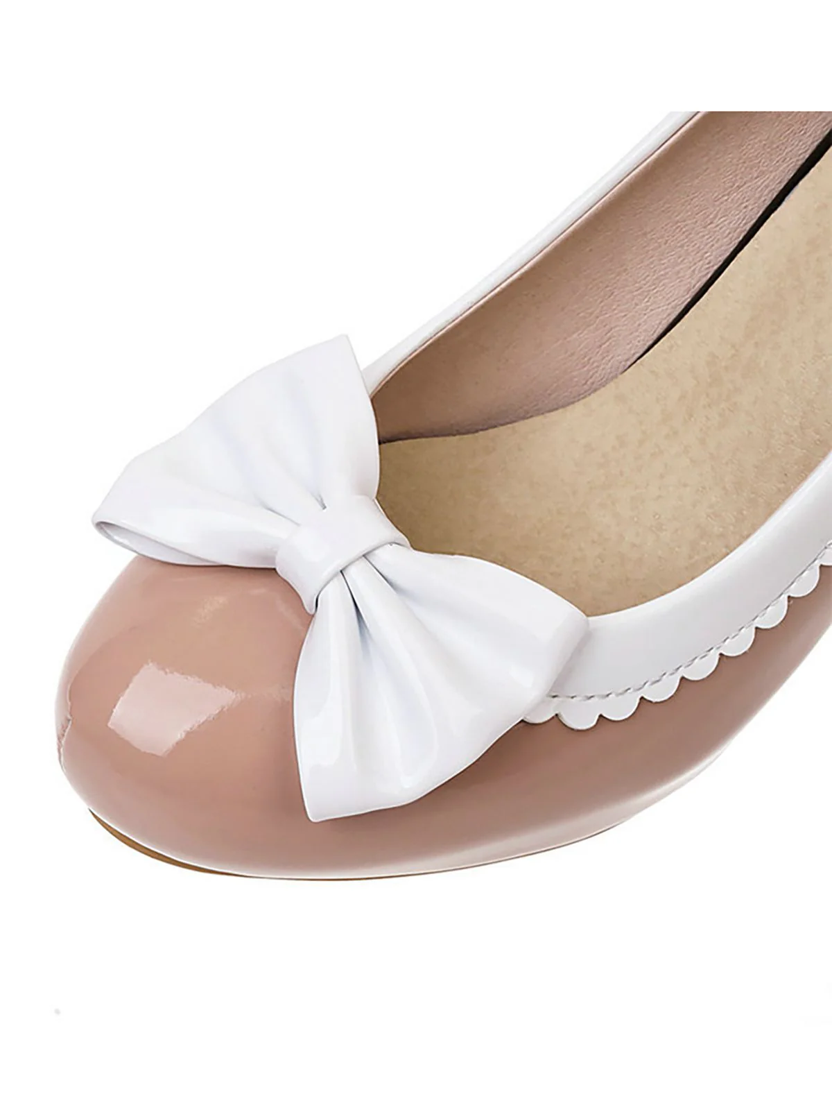 VINTAGE PATCHWORK BOW HOHE ABSATZ SCHUHE - Image 4
