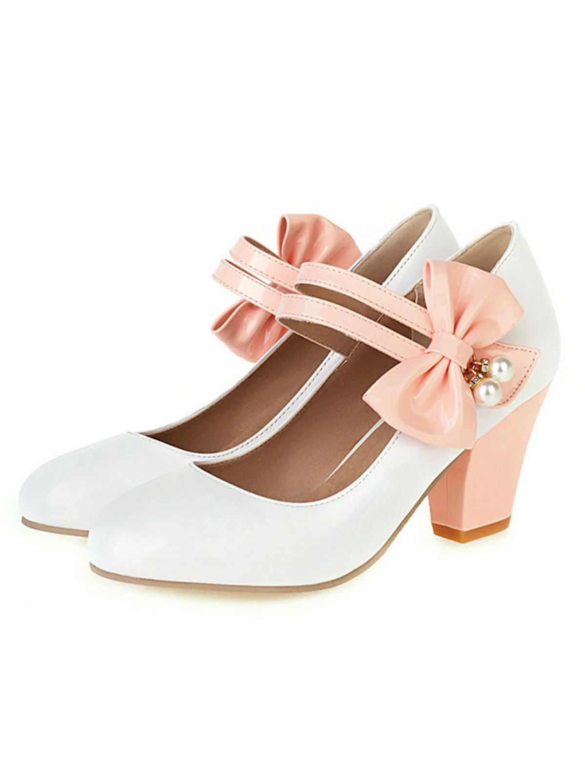 VINTAGE PATCHWORK BOW HOHE ABSATZ SCHUHE - Image 14