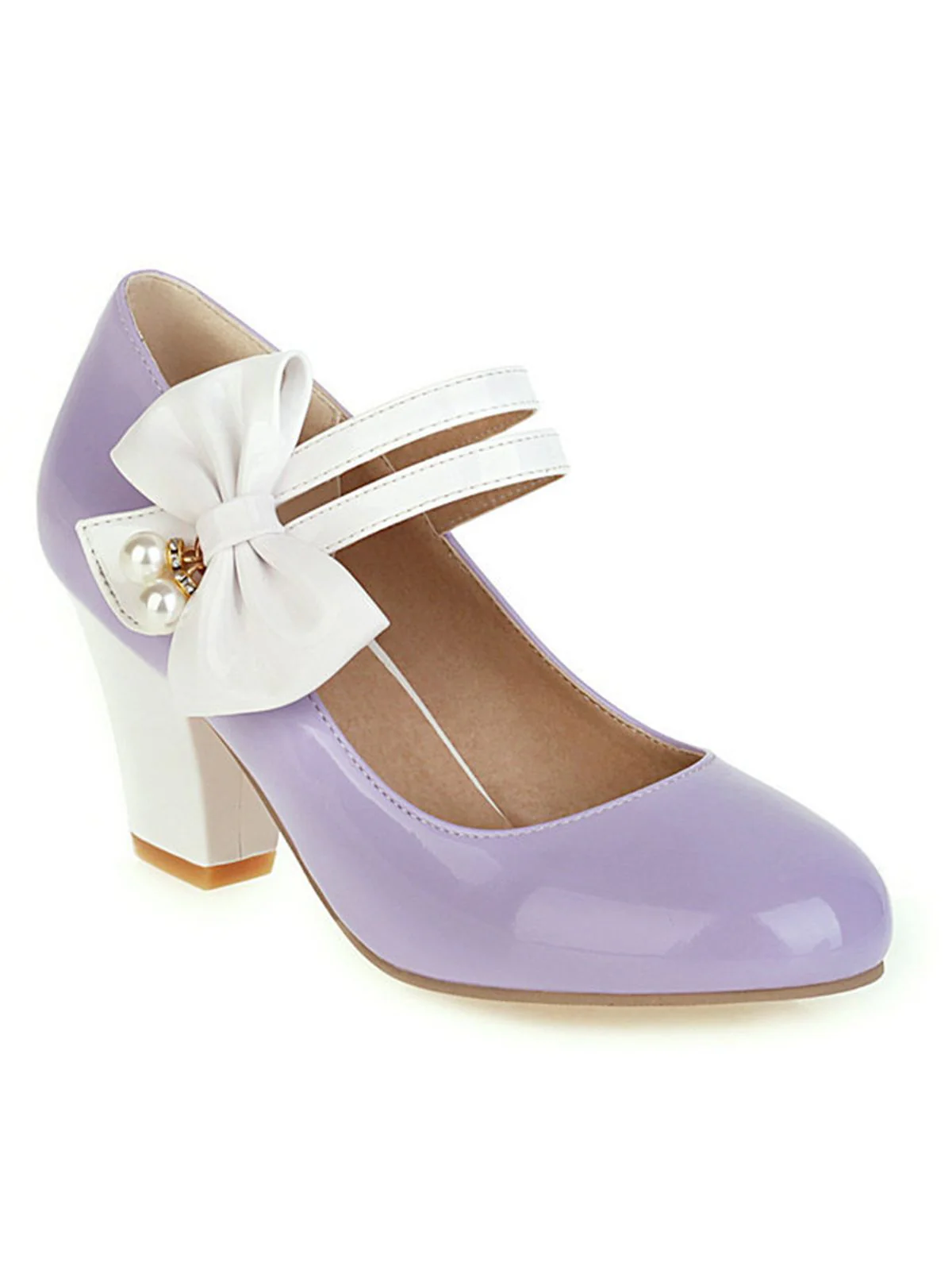 VINTAGE PATCHWORK BOW HOHE ABSATZ SCHUHE - Image 4