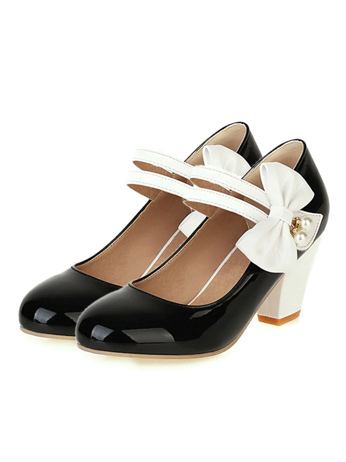 VINTAGE PATCHWORK BOW HOHE ABSATZ SCHUHE - Image 14