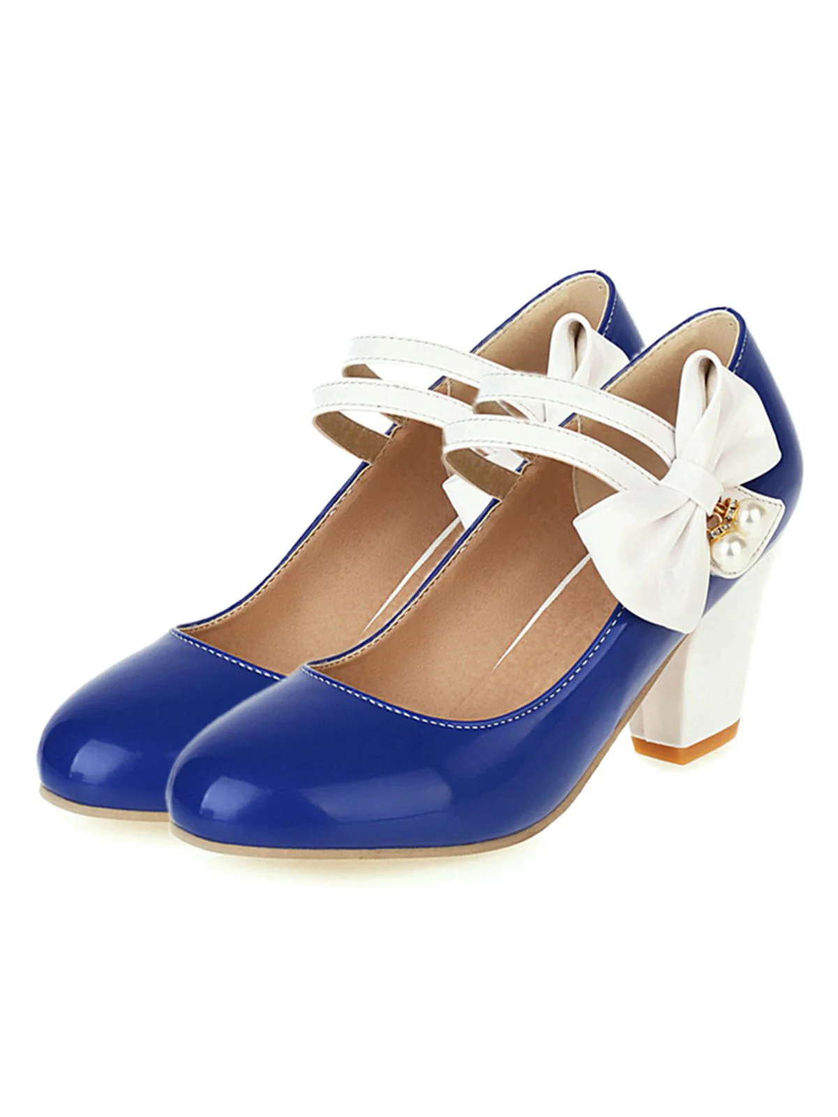 VINTAGE PATCHWORK BOW HOHE ABSATZ SCHUHE - Image 18
