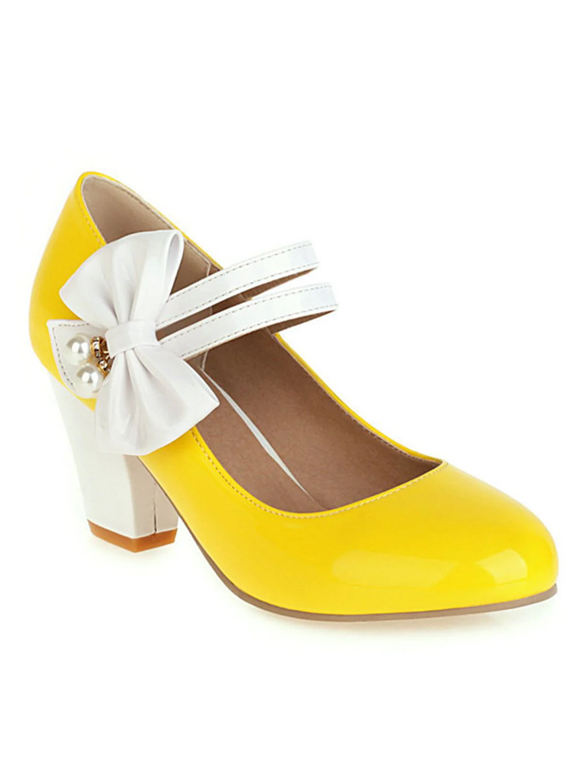 VINTAGE PATCHWORK BOW HOHE ABSATZ SCHUHE - Image 34