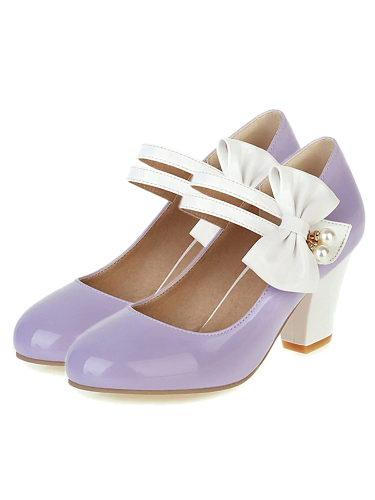VINTAGE PATCHWORK BOW HOHE ABSATZ SCHUHE - Image 6