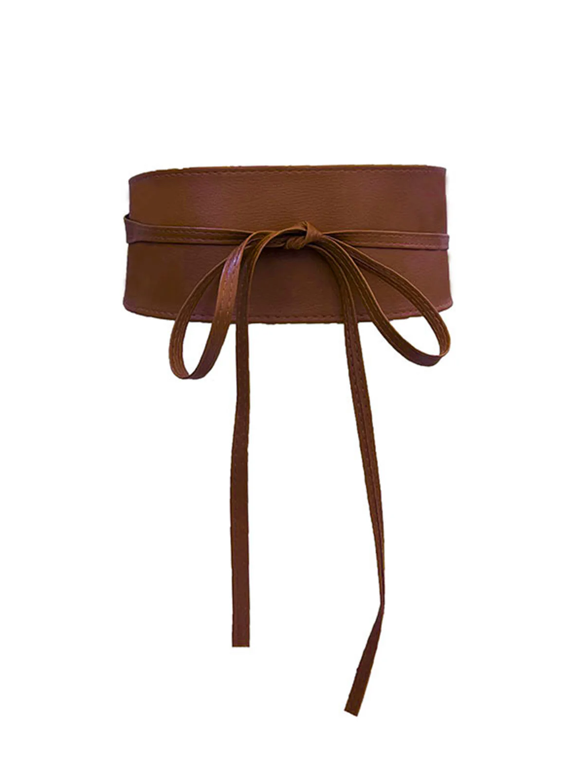 Vintage PU-Leder Bogen Breit Taillengürtel - Image 2