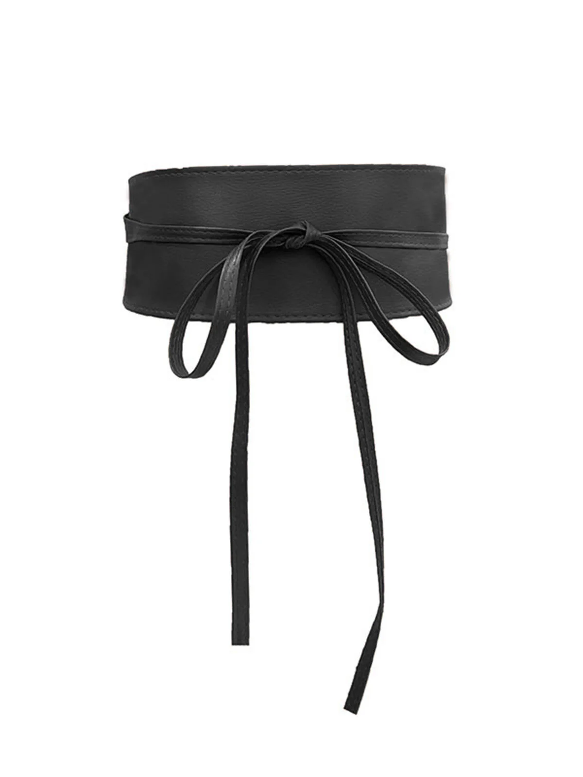 Vintage PU-Leder Bogen Breit Taillengürtel - Image 3
