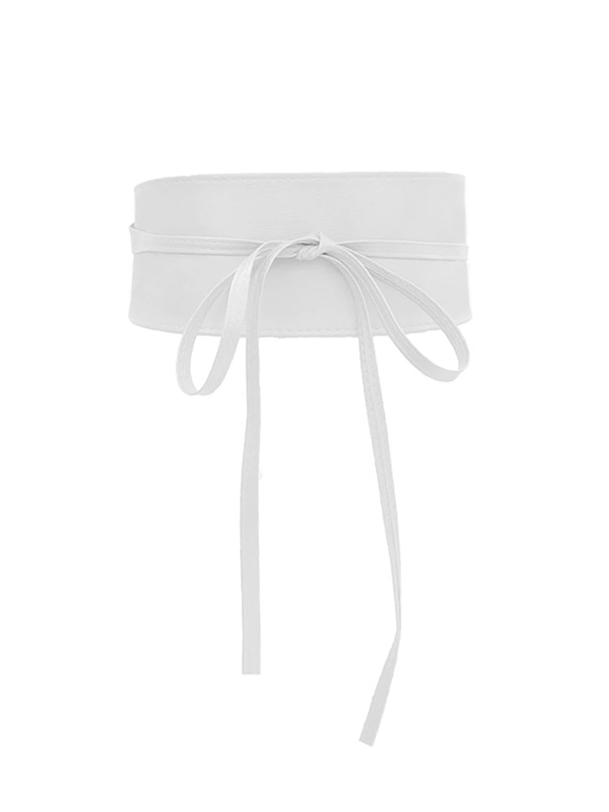 Vintage PU-Leder Bogen Breit Taillengürtel - Image 4