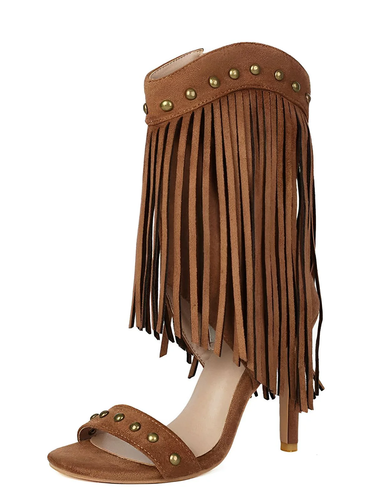 Vintage Quaste Stiletto-Stiefel mit Nieten - Image 2