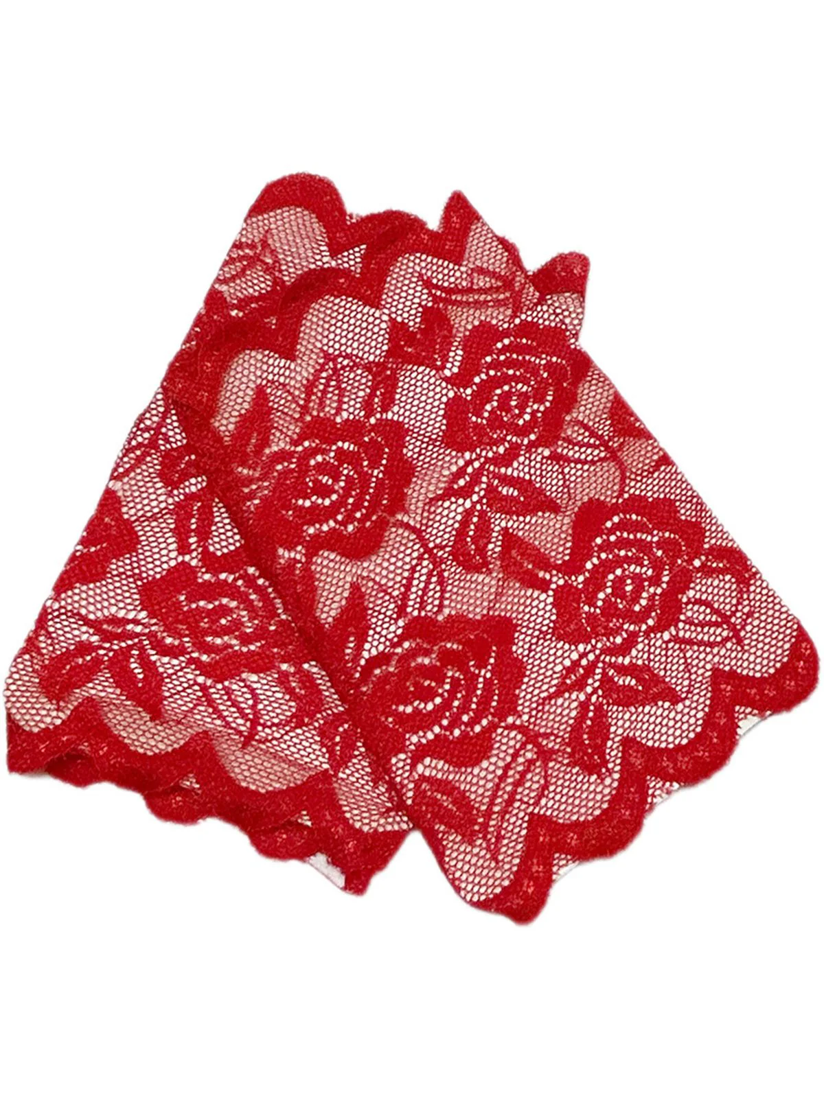 Vintage Rose Spitze Fingerlose Handschuhe - Image 3