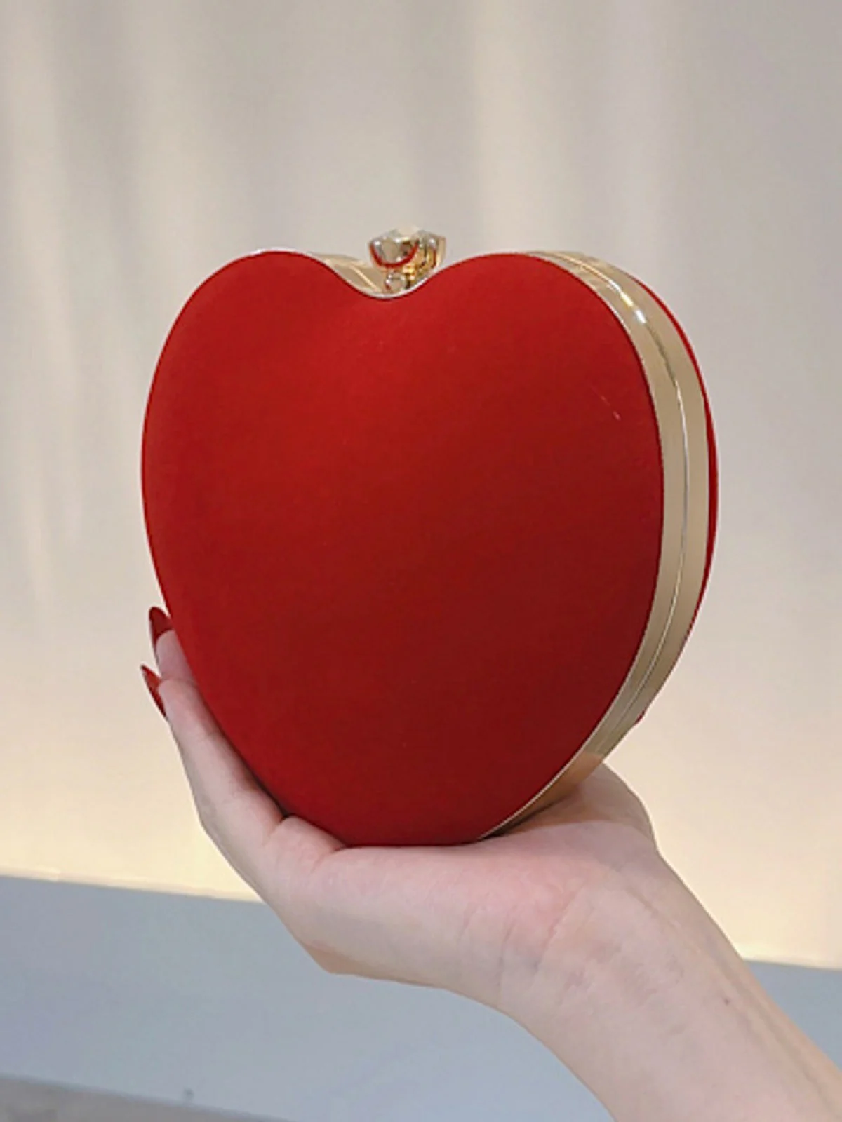 Vintage Samt Love Solide Tragetasche - Image 6