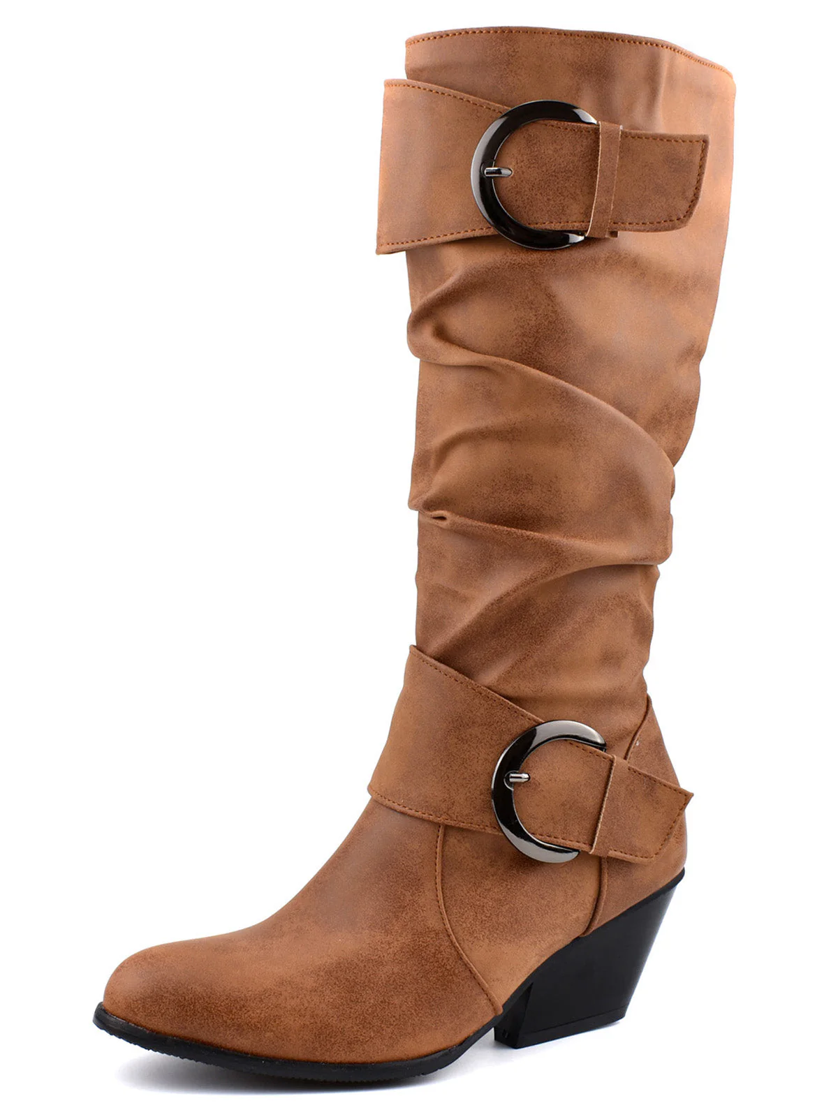 Vintage Schnallen Western-Stil Cowboy Stiefel - Image 10
