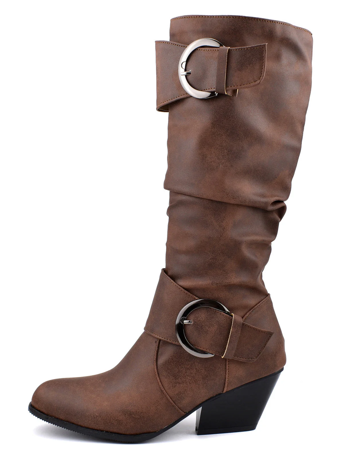 Vintage Schnallen Western-Stil Cowboy Stiefel - Image 3