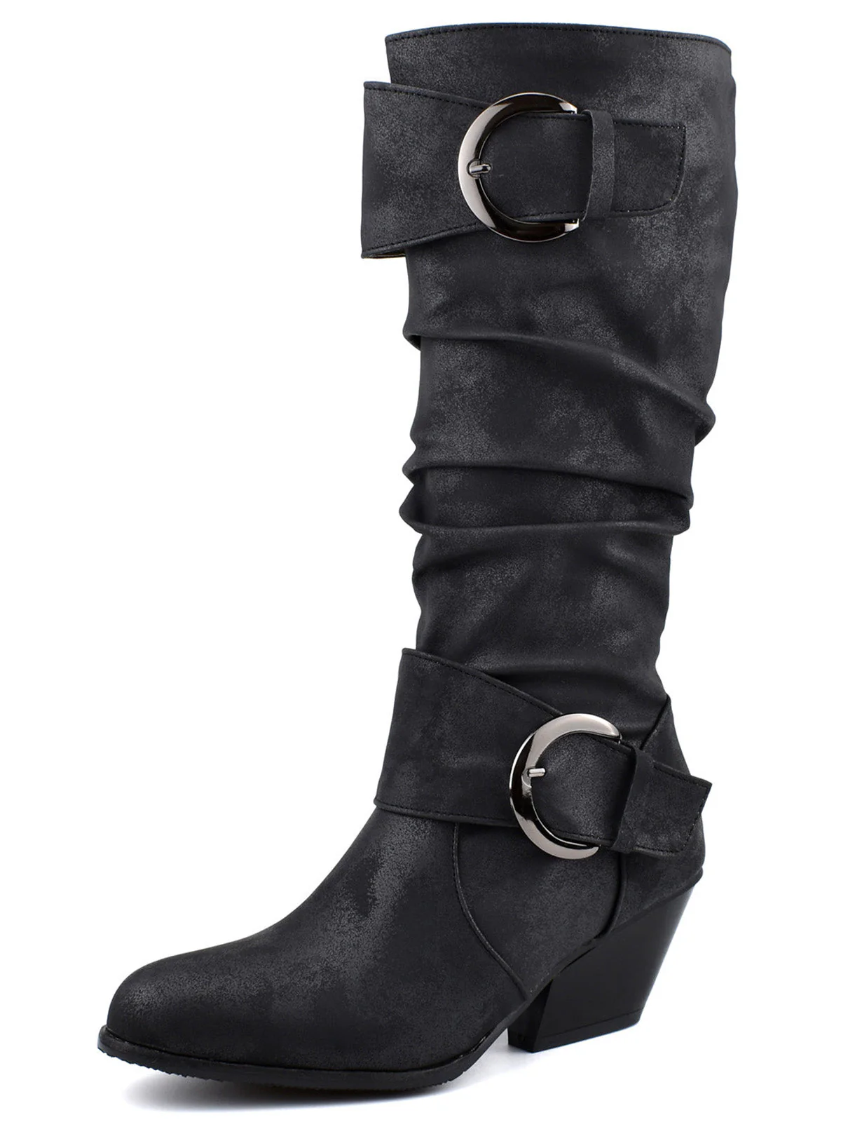 Vintage Schnallen Western-Stil Cowboy Stiefel - Image 6