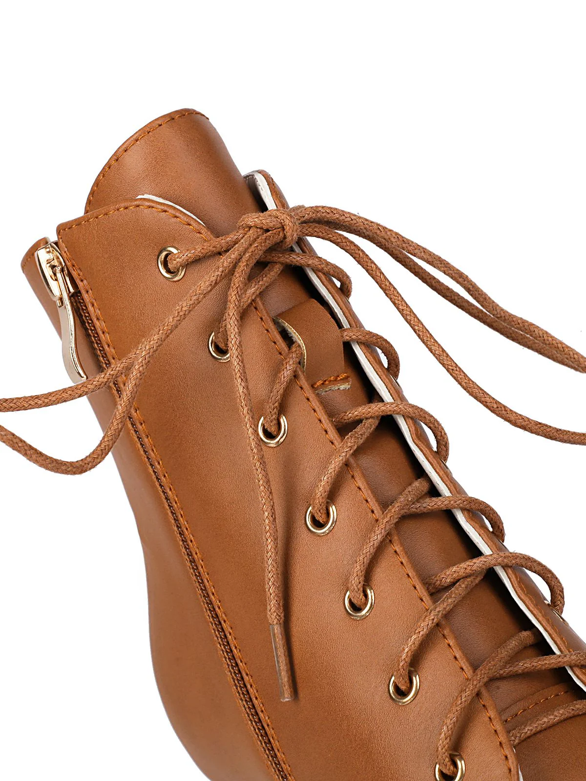 Vintage Schnürung Kätzchen Ferse Knöchel Stiefel - Image 15