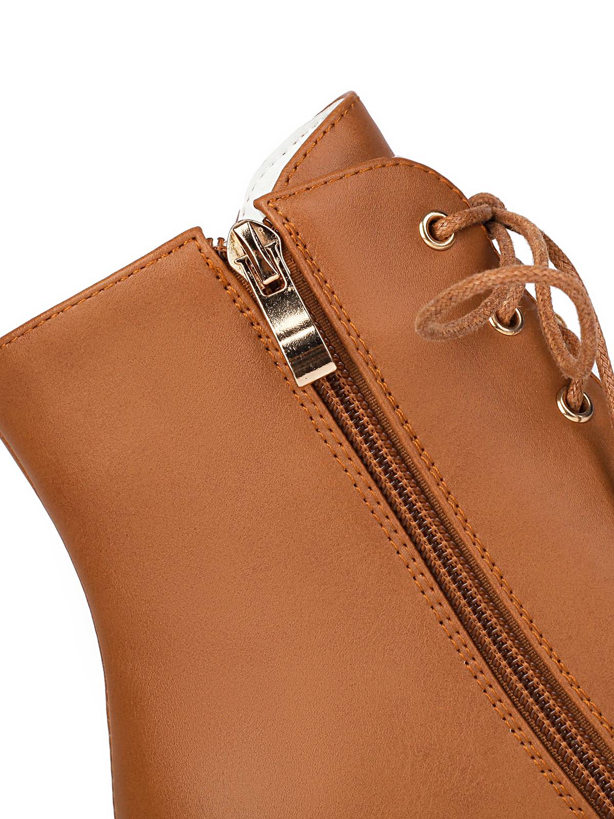 Vintage Schnürung Kätzchen Ferse Knöchel Stiefel - Image 16