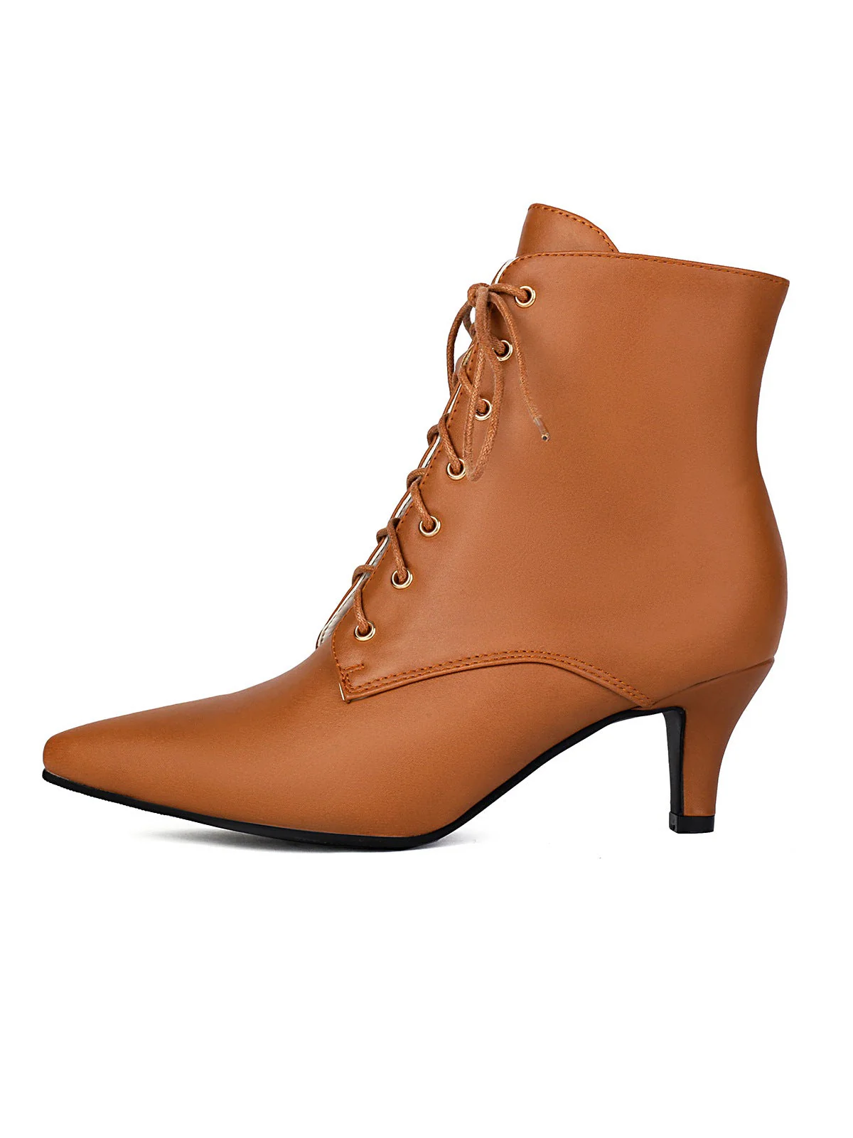 Vintage Schnürung Kätzchen Ferse Knöchel Stiefel - Image 8