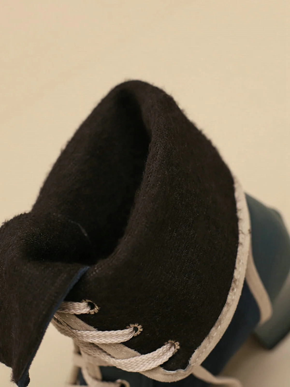 Vintage Schnürung Kunst Wildleder Leder Mittel Wade Stiefel - Image 18