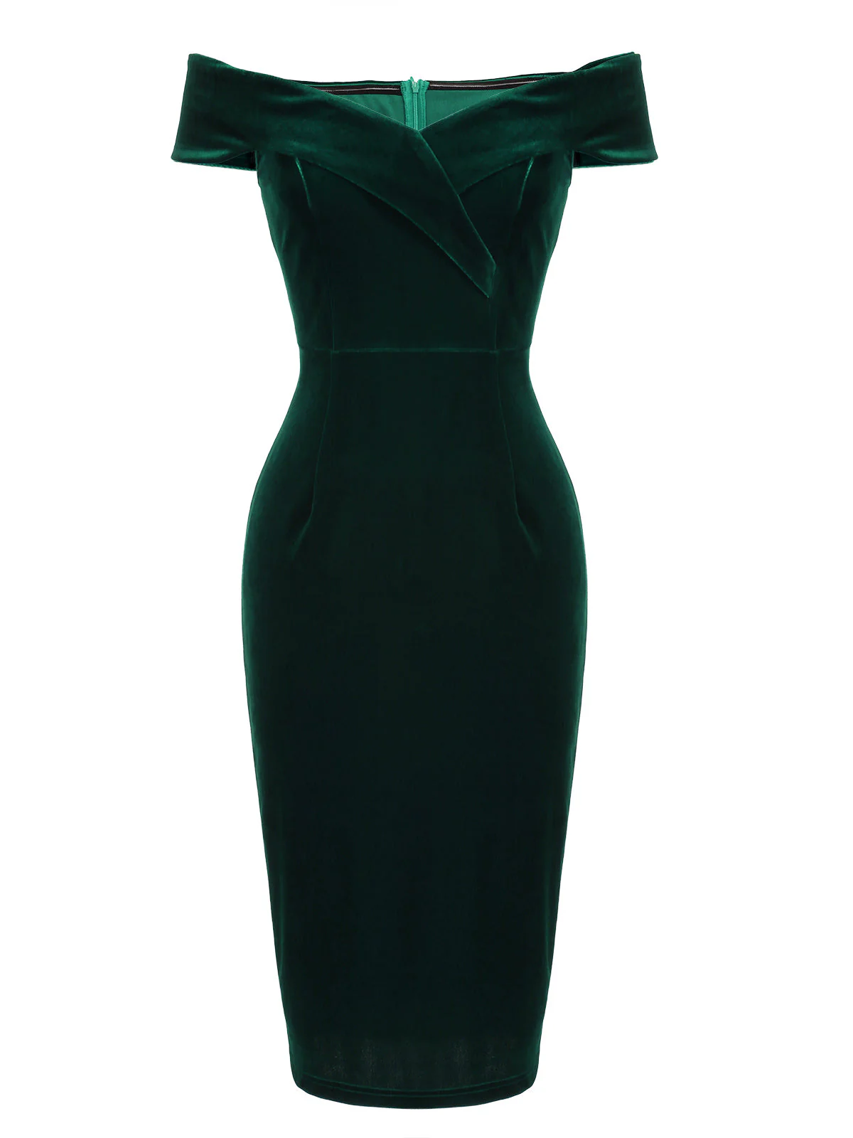 VINTAGE SCHULTERFREI PENCIL KLEID - Image 3
