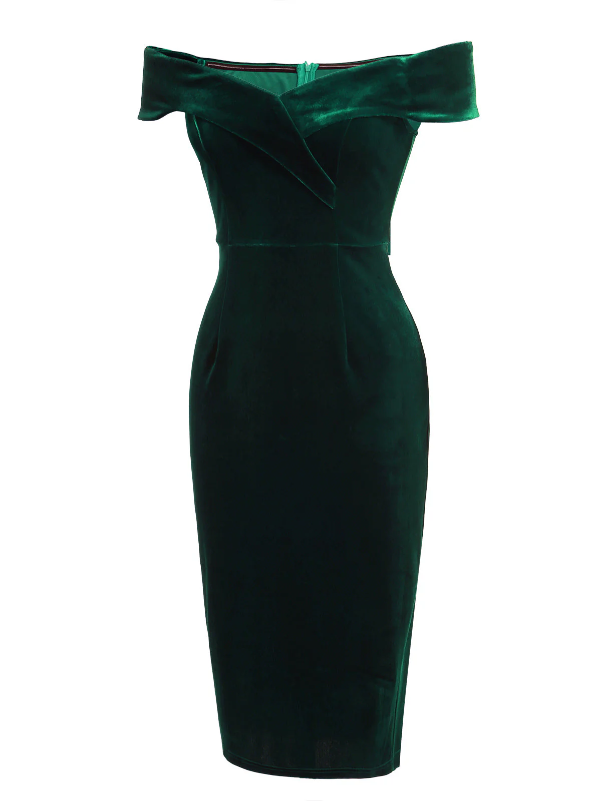 VINTAGE SCHULTERFREI PENCIL KLEID - Image 4