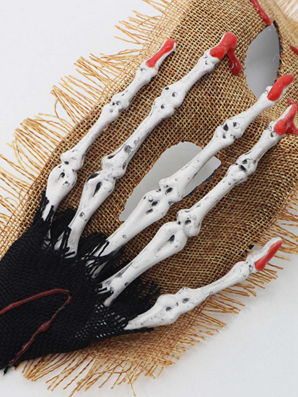 Vintage Skeleton Hand Blutfleck Augenmaske - Image 4