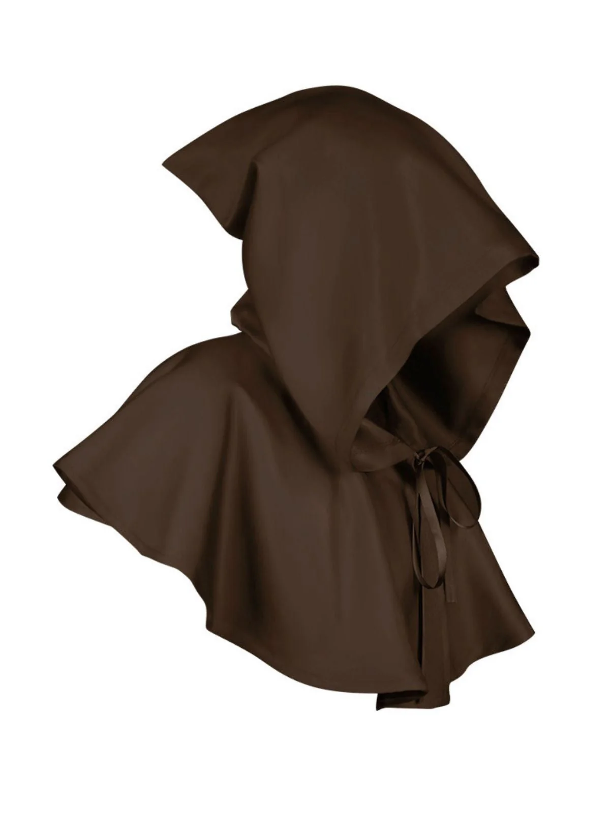 Vintage Solide Halloween Hooded Sensenmann-Umhang - Image 2