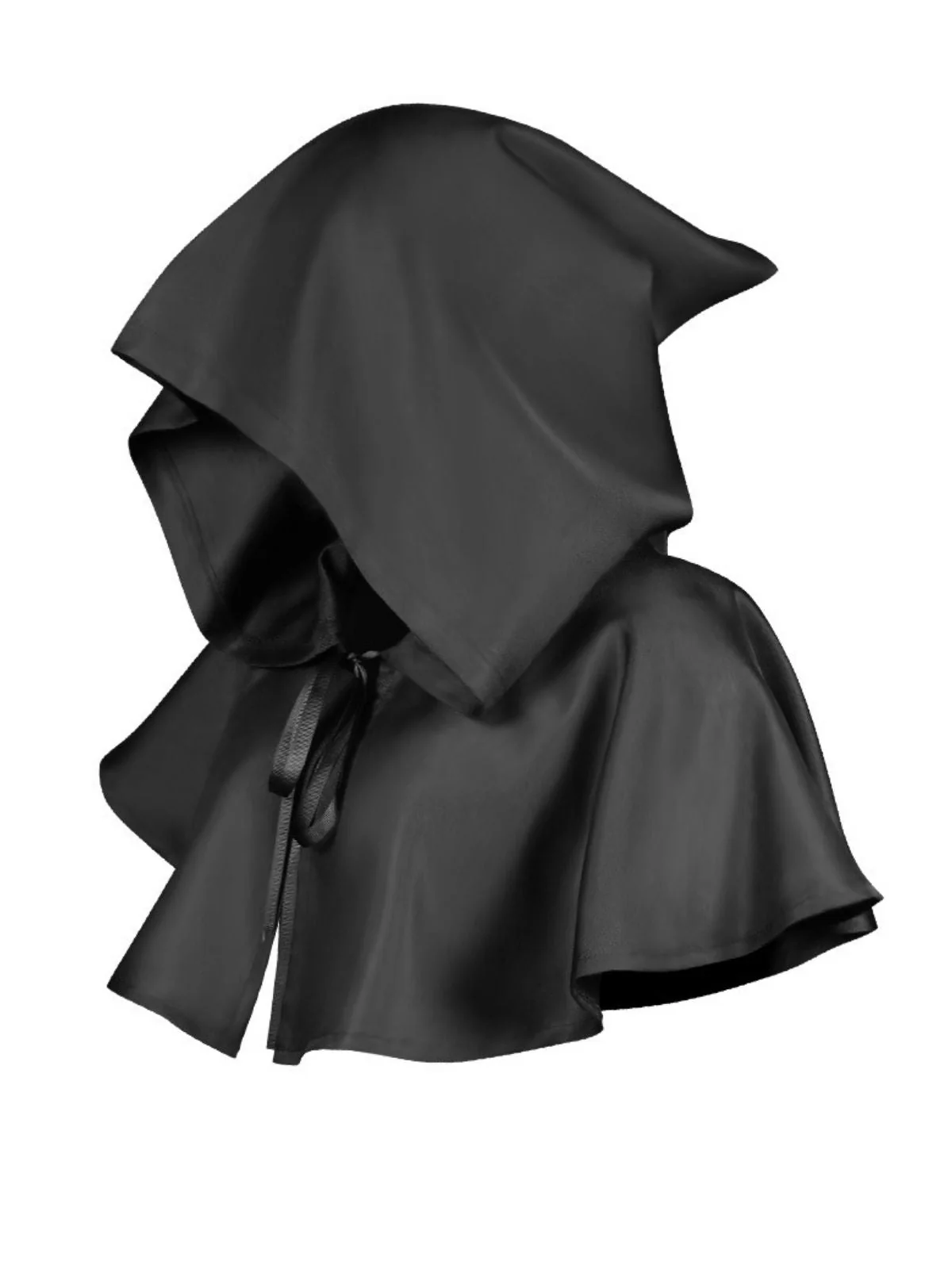 Vintage Solide Halloween Hooded Sensenmann-Umhang - Image 8