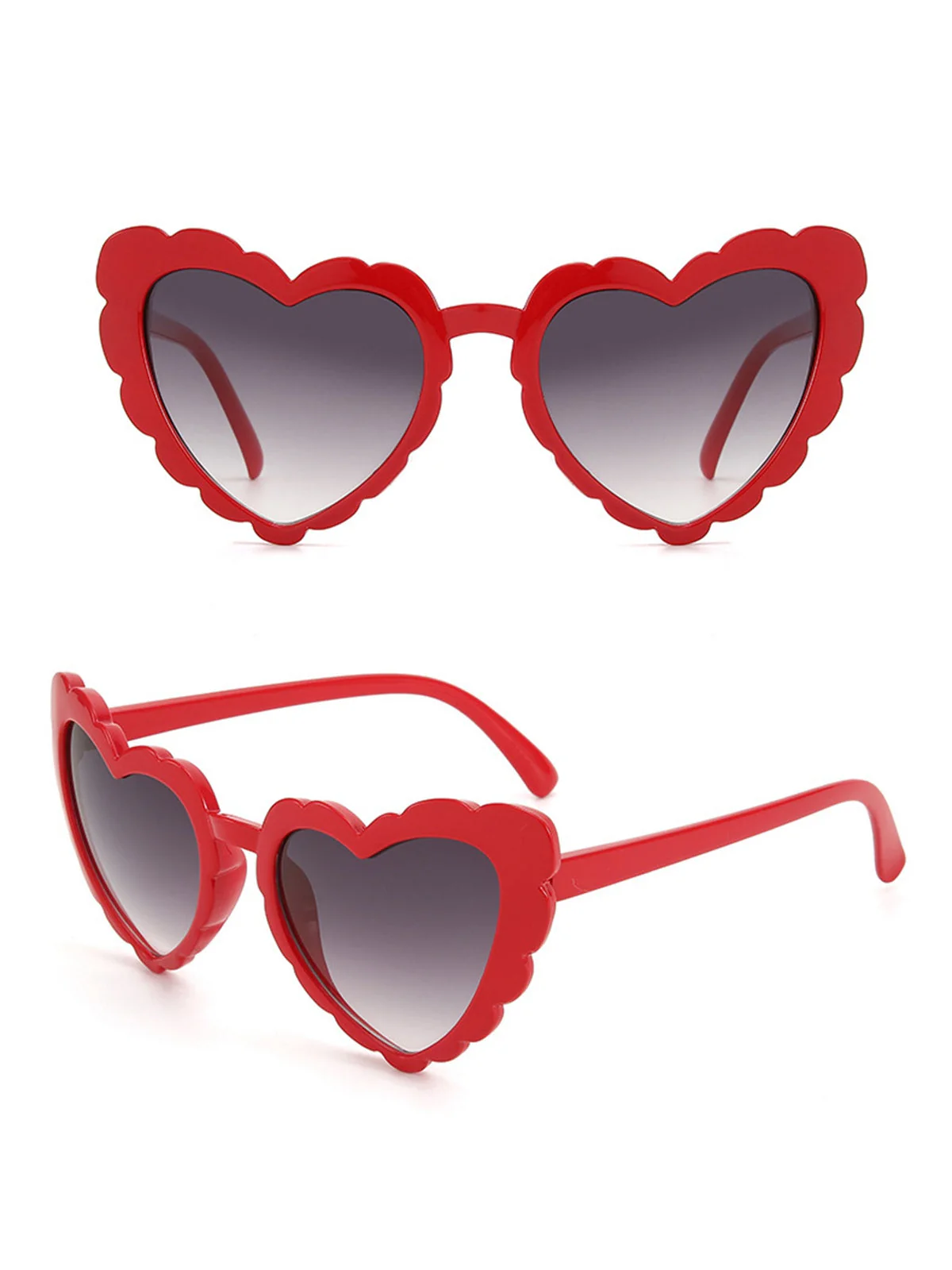 Vintage Sonnenbrille mit Gebogenem Herzrahmen - Image 3