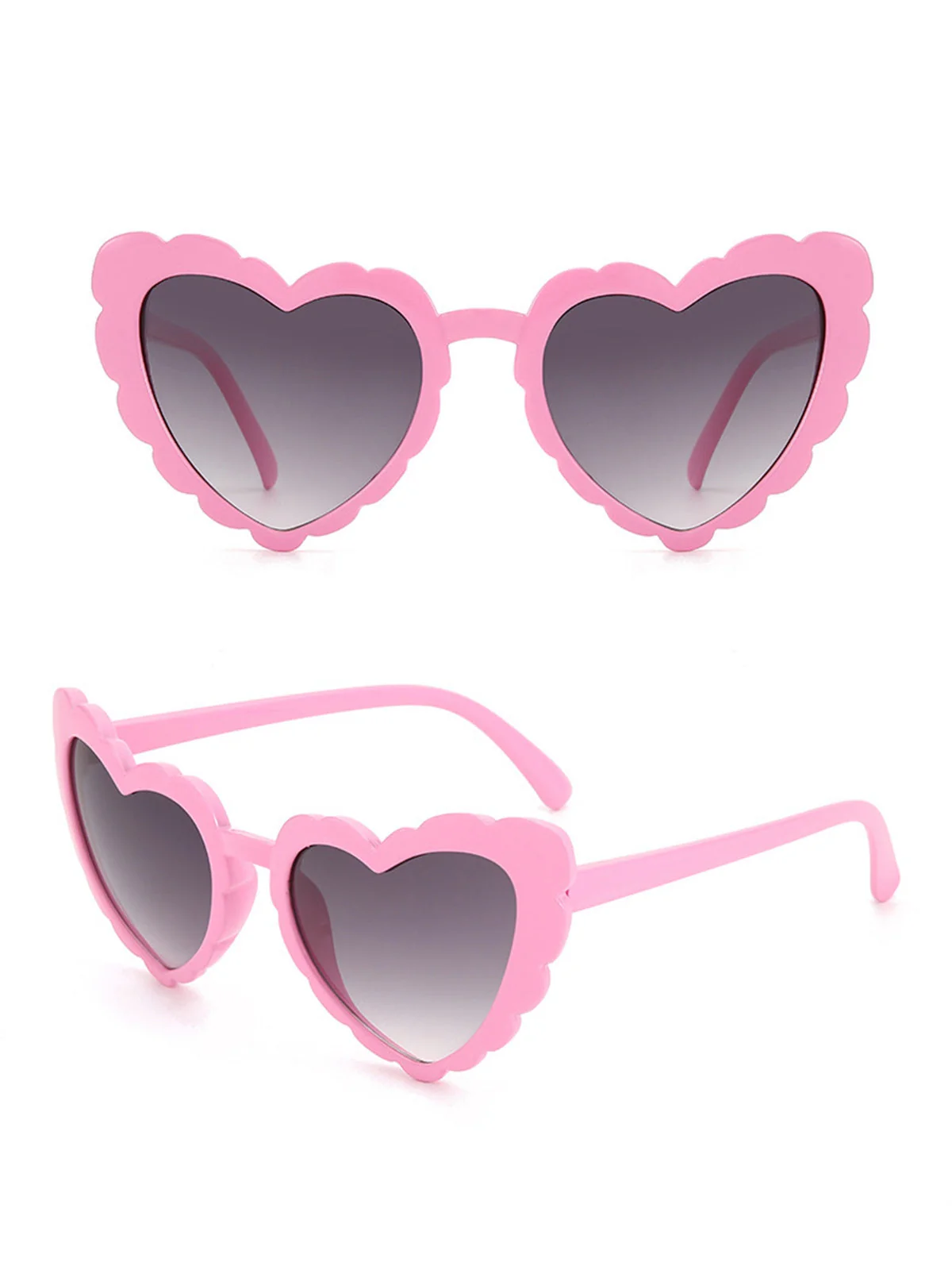 Vintage Sonnenbrille mit Gebogenem Herzrahmen - Image 4