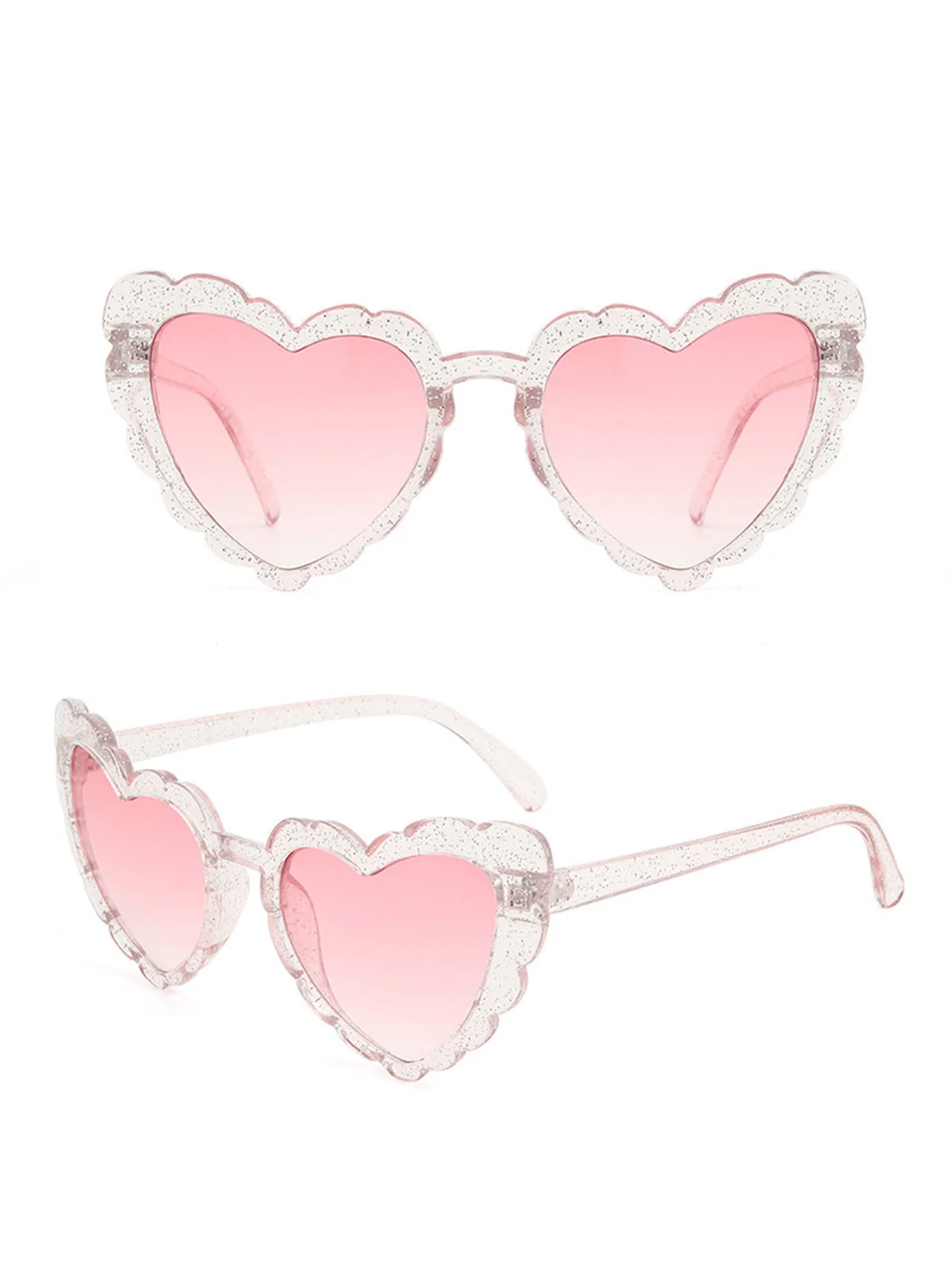 Vintage Sonnenbrille mit Gebogenem Herzrahmen - Image 5