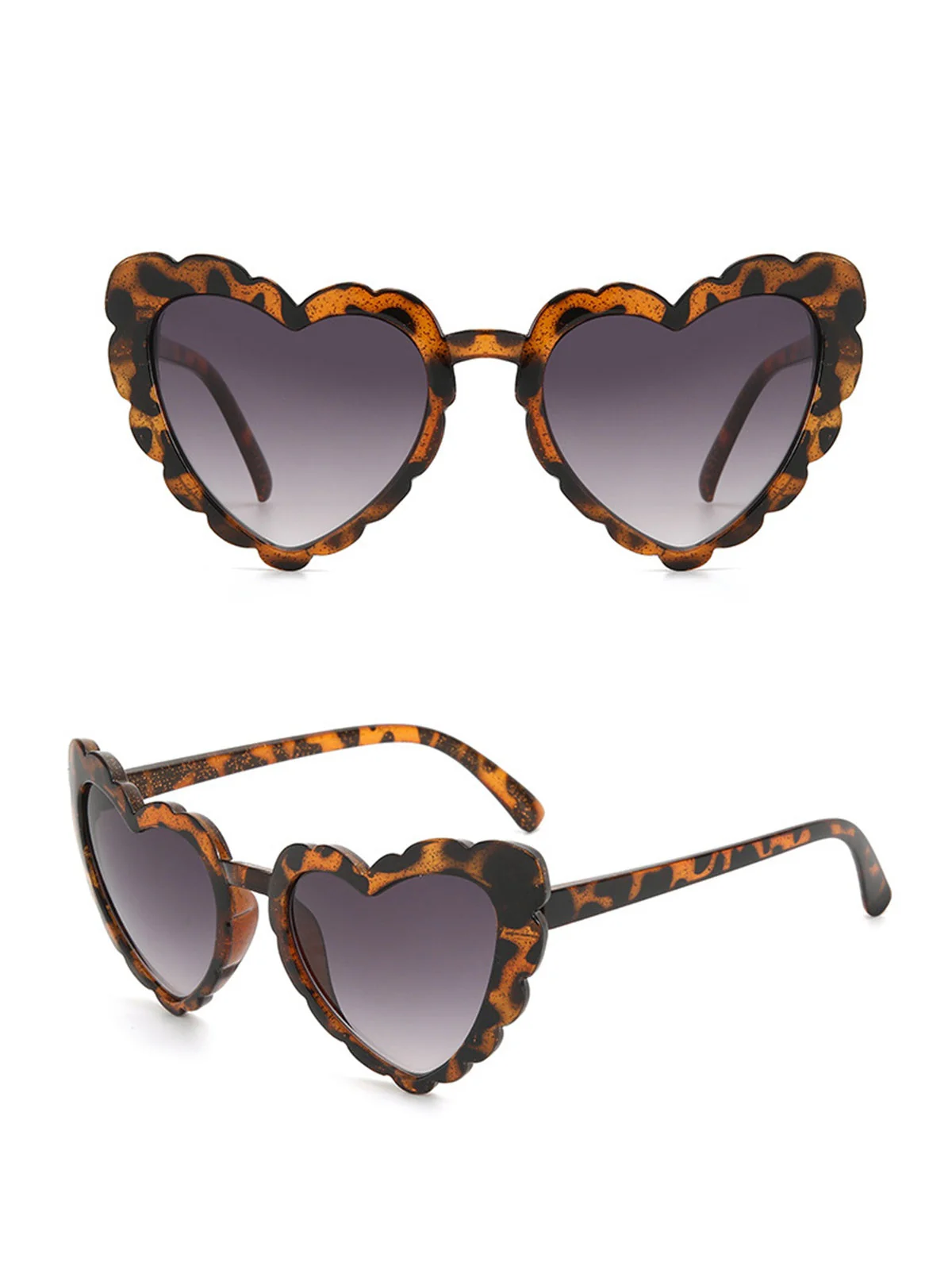 Vintage Sonnenbrille mit Gebogenem Herzrahmen - Image 6