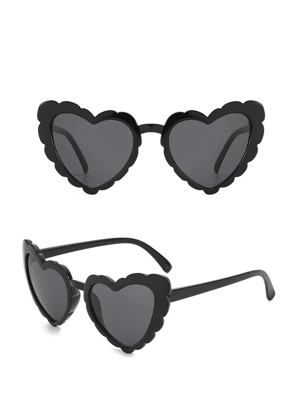 Vintage Sonnenbrille mit Gebogenem Herzrahmen - Image 7