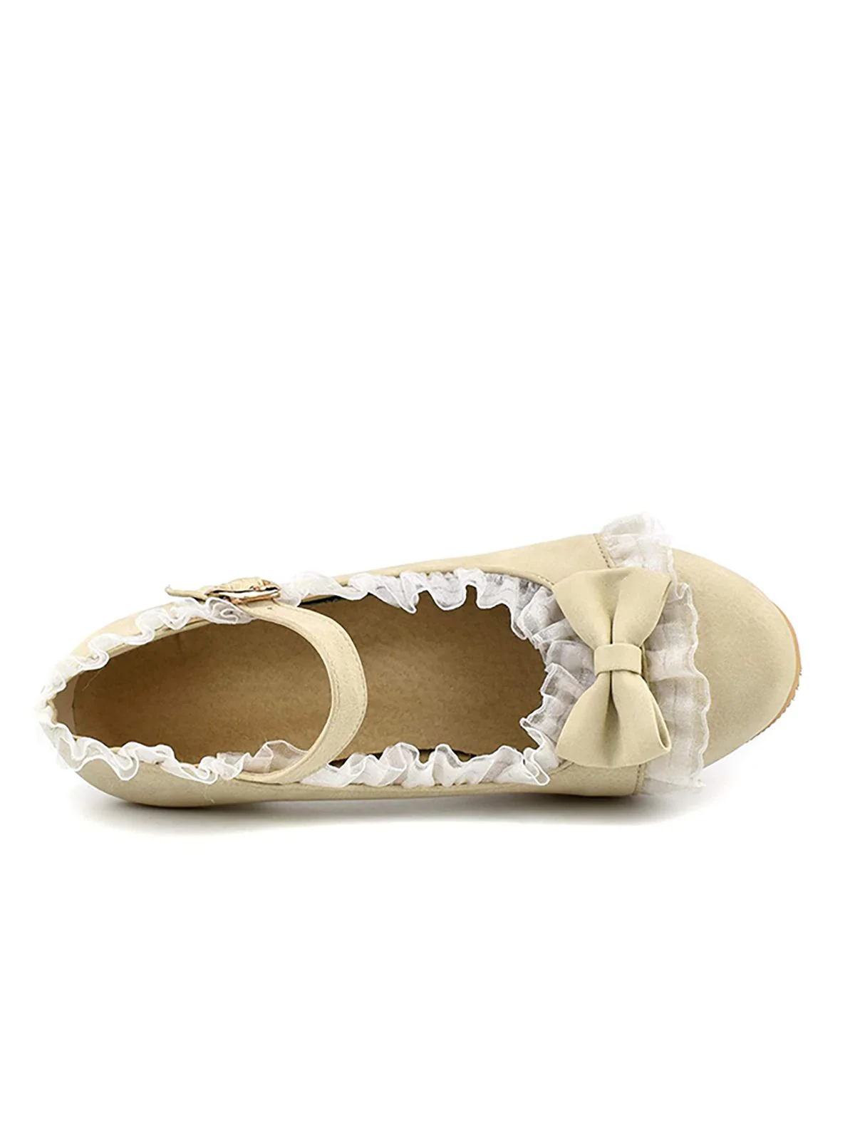 VINTAGE SPITZE BOW HOHE ABSATZ SCHUHE - Image 5