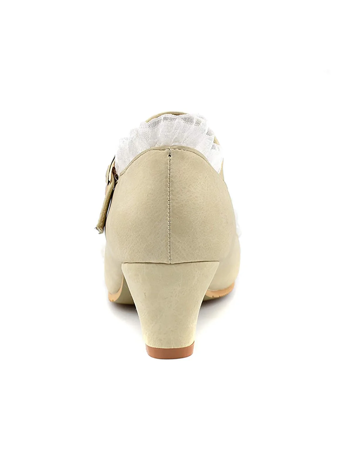 VINTAGE SPITZE BOW HOHE ABSATZ SCHUHE - Image 7