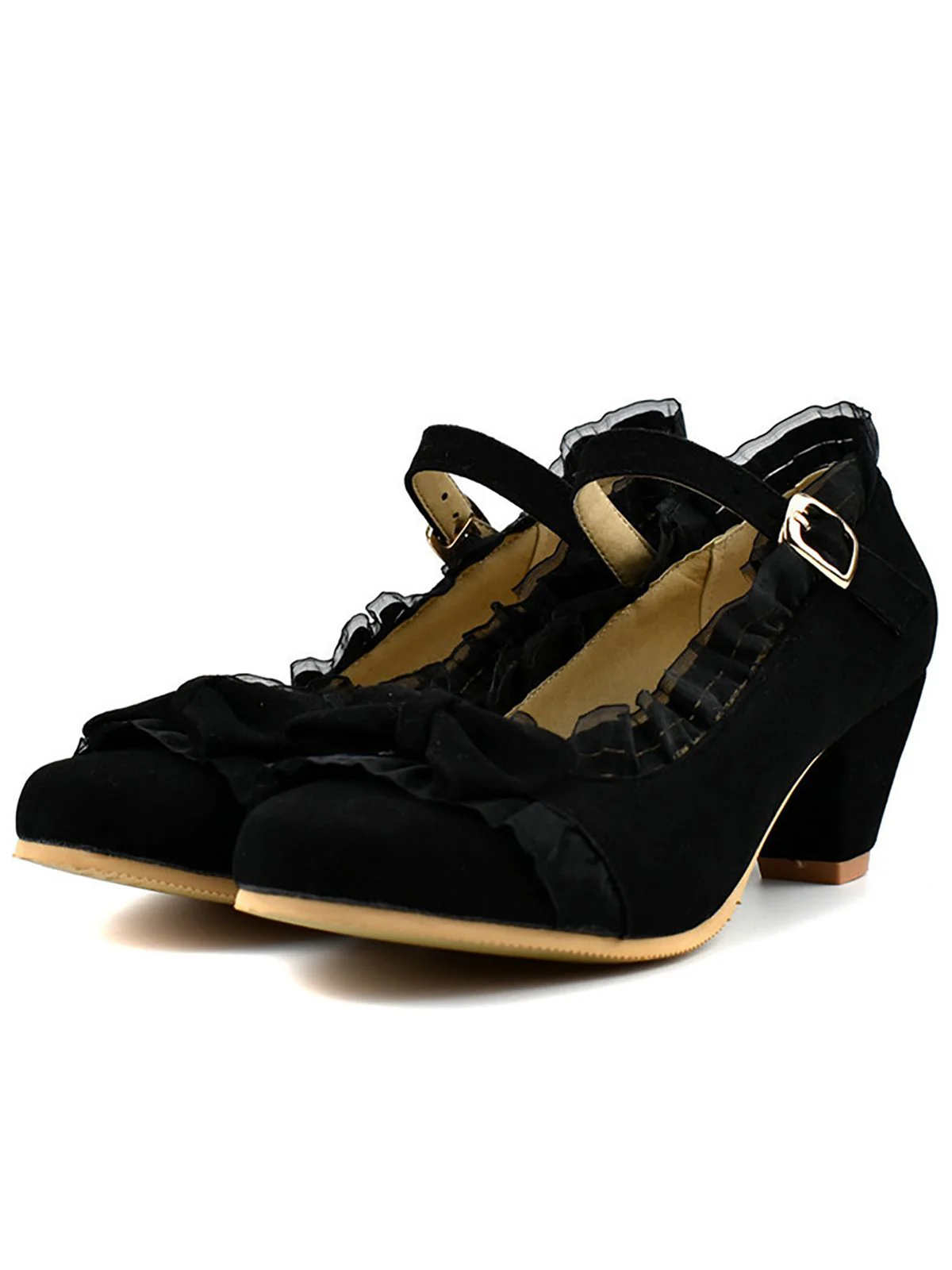 VINTAGE SPITZE BOW HOHE ABSATZ SCHUHE - Image 9